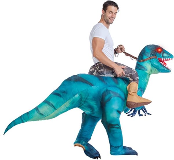 Riding On Dinosaur Costume