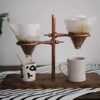 Double pour coffee stand