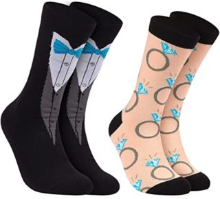 Groom And Bride Socks