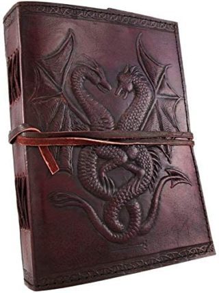 blank leather journal