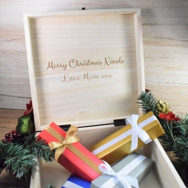 Wooden Christmas Box