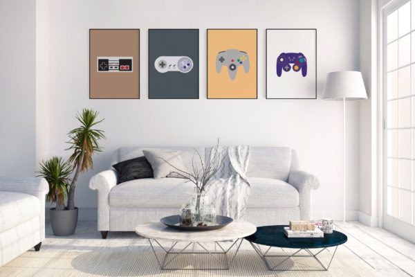 Video Game Controller Prints