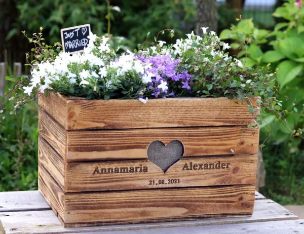 Wedding wooden box