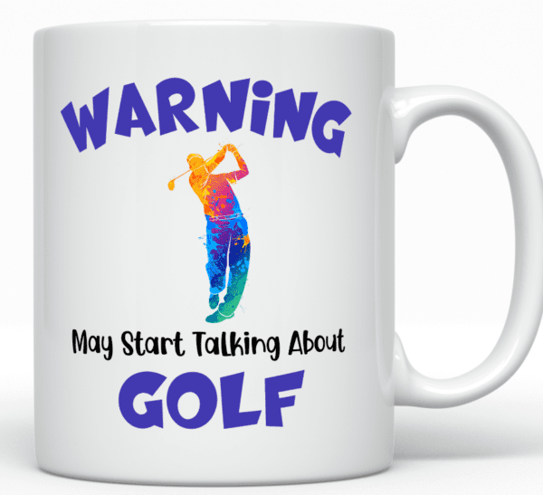 Golf Warning Coffee Mug